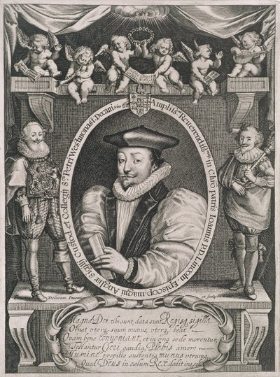 Portrait of John Williams (1582-1650) Bishop of Lincoln and Dean of Westminster (c.1621) by Francis Delaram